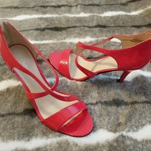 Nine West Red Strappy Heels